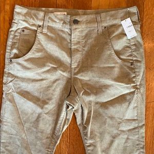 Corduroy skinny boyfriend pants